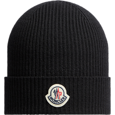 Moncler Accessoarer på rea Moncler Rib Wool Beanie - Black