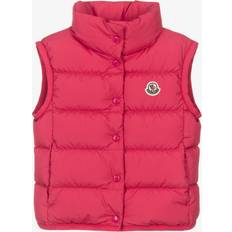 Padded Vests Children's Clothing Moncler Enfant Girls Pink Down Filled Badia Gilet