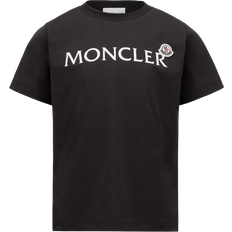 Moncler T-shirts Children's Clothing Moncler Enfant Logo Cotton T-Shirt - Black