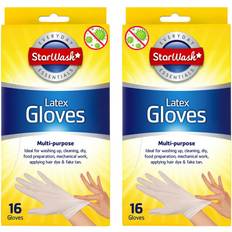 White Disposable Gloves Multipurpose Latex Hygiene Gloves Medium Disposable - White