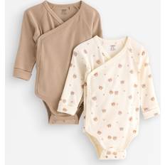 Lindex Bodys Barnkläder Lindex 2-Pack Ribbade Omlottbodys