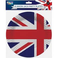 Union Jack Disposable Plates Pack of 8
