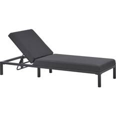 Beliani Modern Garden Sun Lounger Aluminium Frame