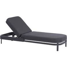 Beliani Modern Garden Sun Lounger Aluminium Frame