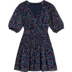Ted Baker Dresses Ted Baker Casadee Mini Smock Panel Wrap Dress - Navy