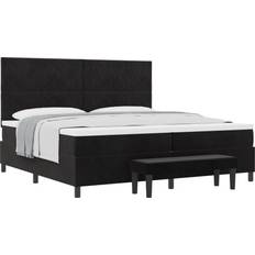 Senge & Madrasser vidaXL Box Spring Seng Madras Bænk 200x200 cm Fløjl Rammeseng