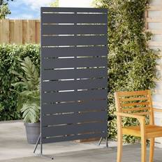 vidaXL Steel Fence Panel Anthracite Medium