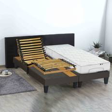 Lits Réglables Selenia Relaxation 100% Latex 5 Zones 2x80x200 cm Lit Réglable