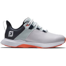 Narrow Fit Golf Shoes FootJoy ProLite Ladies Golf Shoes - White/Blue/Coral