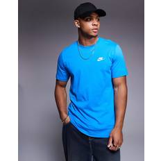 Nike Blue Tops Nike Sportswear Club Men's Cotton T-Shirt - Blue