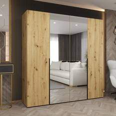 Furniture Latitude Run Classic Oak Artisan Hinged Door 200cm Wardrobe