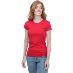 Armani Clothing Armani Womens Cotton Slim T-Shirt - Red