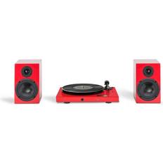 Skivspelare Pro-Ject Jukebox E1 HiFi Set Röd