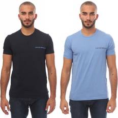 Armani T-shirts Armani Emporio Armani Mens T-Shirt - Black/Blue