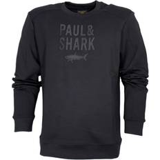 Paul & Shark Bomull Crewneck Sweatshirt Svart