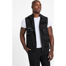 Guess Vests Guess Ripstop Safari Vest - Black