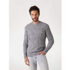 Guess Cable-Knit Sweater - Grey