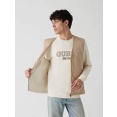 Guess Vests Guess Reversible Padded Vest - Beige