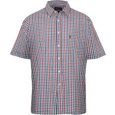 Champion Shirts Champion Doncaster Short Sleeve Check Shirt - Blue