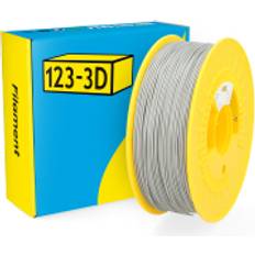 3D-utskrift 123-3D PLA Filament Silver 1kg Pro