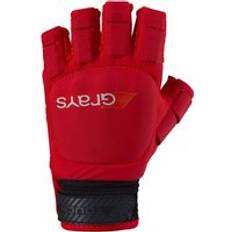 Spieler-Schutzausrüstung Grays Linke Hockeyhandschuhe Touch Rouge