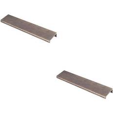 Loops 2 Pack Square Edge Finger Pull Handle 200mm