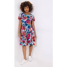 Joe Browns All The Brights Stretch Lace Dress - Blue