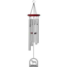 Pets Pura Vida Chimesofyourlife E6138 Wind Chime Perro De Presa Silver 19 Inch