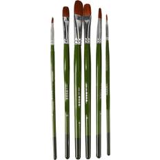 Goolrc 6pcs Gouache Brush Faux Weasel Set