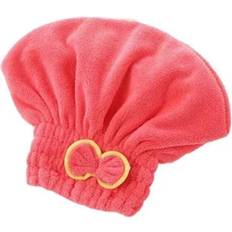 Hair Wrap Towels HOD Home Hair Bonnets Red Microfibre Bath Towels