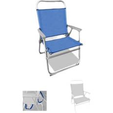 BigBuy Strandkurv Blå Grå 87 x 56 cm