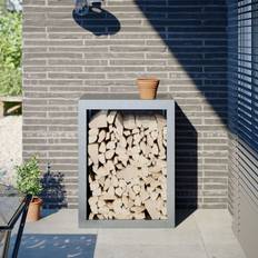 Stål Brændekurve vidaXL Brændestativ 60x40x80 cm Galvaniseret Stål