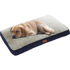 Pets Ellie-Bo Large Dog Bed 36 Inch Blue Corduroy Grey