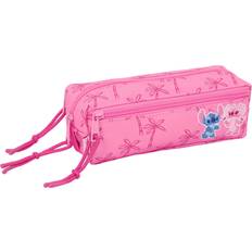 Disney Väskor Disney Charmig Triple Carry-all Lilo Stitch Pennfodral - Pink Mint