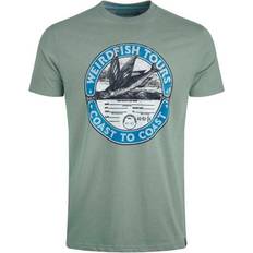 Mens Coasting Graphic T-Shirt - Dusty Teal