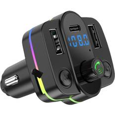 FM Transmitter Car Adapter USB Charging
