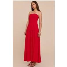 PrettyLittleThing Long Line Maxi Dress - Red