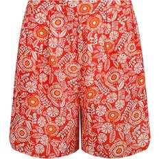 Weird Fish Womens Ladies Sundance Printed Shorts - Tango Red