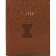 Passport Covers Fossil Illinois Fighting Illini Travel RFID Passport Case - Brown