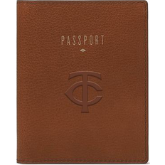 Passport Covers Fossil Minnesota Twins Travel RFID Passport Case - Brown