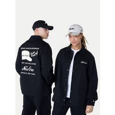 New Era Ytterkläder New Era Coachjacka Med Motiv Baktill - Svart
