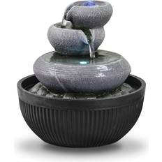 Zen Light Inomhusfontän Vattenfall 3 Nivåer Burk 21 cm
