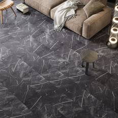 Living and Home Gray Stone Grain PVC Vinyl Plank 20Pcs