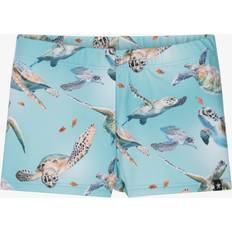 Molo Swim Shorts Molo Turtles Swim Shorts Upf50+ - Turquoise Blue