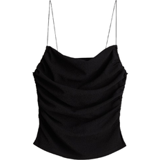 H&M Draped Strappy Top - Black