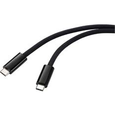 Renkforce iPad iPhone iPod USB 4 Cable 1.00 m Black