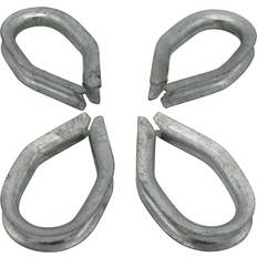 Marine Ropes Securefix Direct Galvanised Wire Rope Reeving Thimble 10mm X4