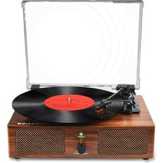 Udreamer Vinyl Bluetooth Record Player With Speakers