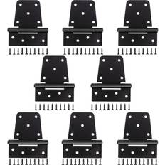 Heavy Duty Gate Hinges 8 Pack Black Iron