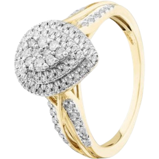 Ring set T.H.Baker Cluster Ring - Gold/Diamonds